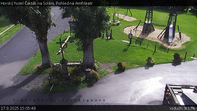 Horský hotel Čarták na Soláni - Pohled na Amfiteatr - 17.9.2025 v 15:05