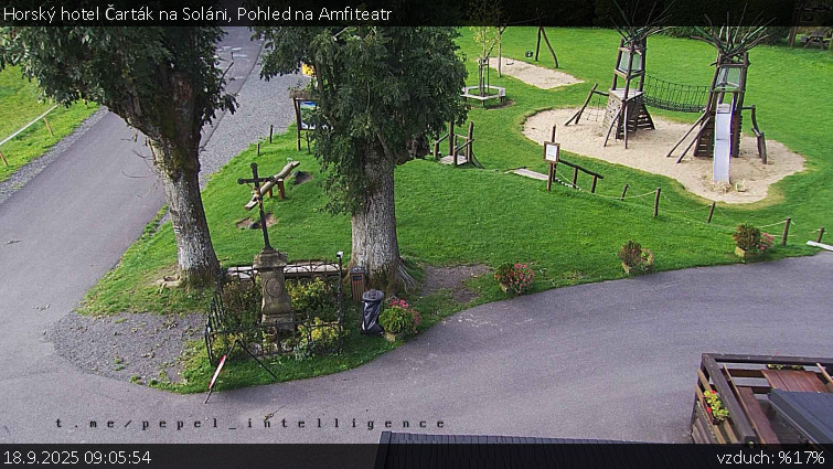 Horský hotel Čarták na Soláni - Pohled na Amfiteatr - 18.9.2025 v 09:05