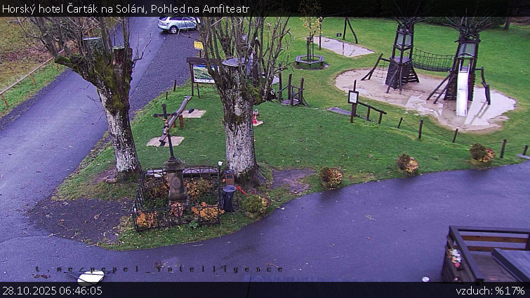 Horský hotel Čarták na Soláni - Pohled na Amfiteatr - 28.10.2025 v 06:46 Horský hotel Čarták na Soláni - Pohled na Amfiteatr - 28.10.2025 v 06:46
