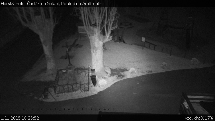 Horský hotel Čarták na Soláni - Pohled na Amfiteatr - 1.11.2025 v 18:25 Horský hotel Čarták na Soláni - Pohled na Amfiteatr - 1.11.2025 v 18:25