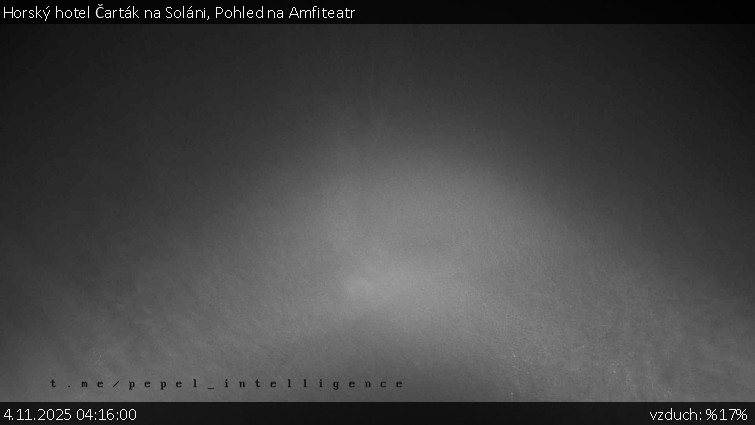 Horský hotel Čarták na Soláni - Pohled na Amfiteatr - 4.11.2025 v 04:16