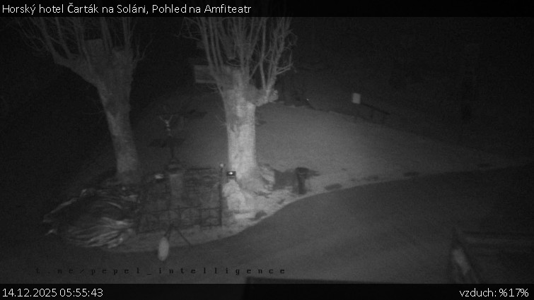 Horský hotel Čarták na Soláni - Pohled na Amfiteatr - 14.12.2025 v 05:55