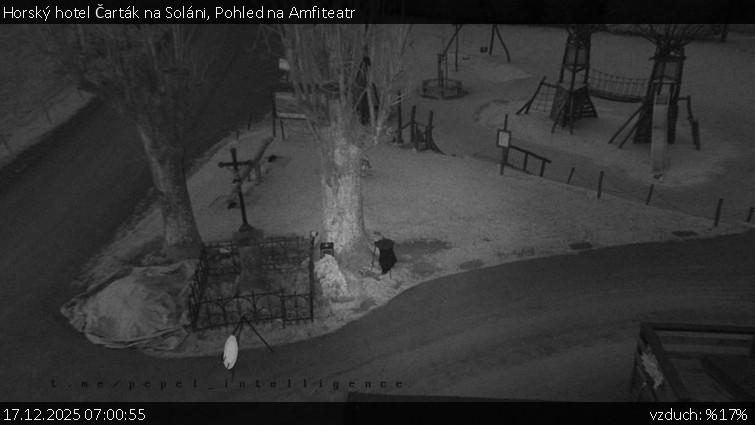 Horský hotel Čarták na Soláni - Pohled na Amfiteatr - 17.12.2025 v 07:00