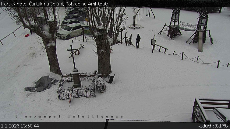 Horský hotel Čarták na Soláni - Pohled na Amfiteatr - 1.1.2026 v 13:50