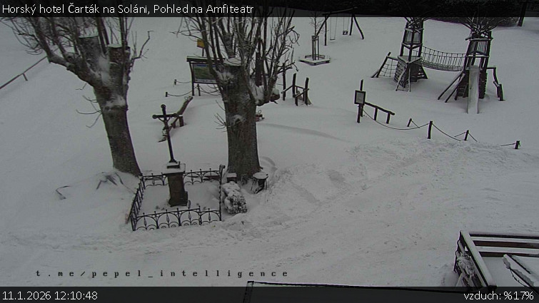 Horský hotel Čarták na Soláni - Pohled na Amfiteatr - 11.1.2026 v 12:10