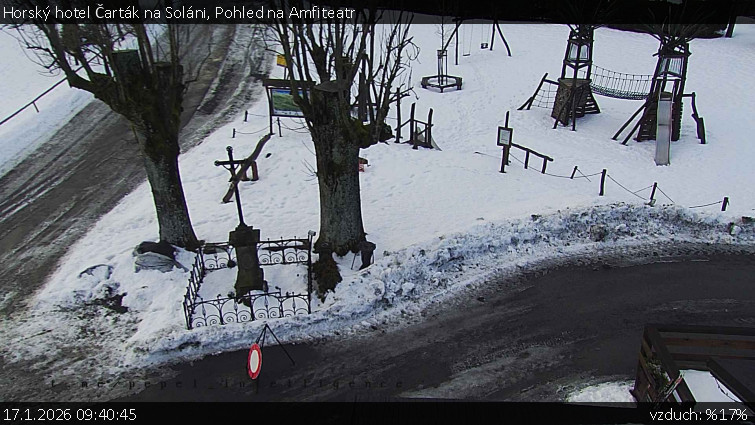 Horský hotel Čarták na Soláni - Pohled na Amfiteatr - 17.1.2026 v 09:40