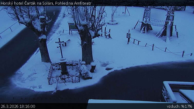 Horský hotel Čarták na Soláni - Pohled na Amfiteatr - 26.3.2026 v 18:16