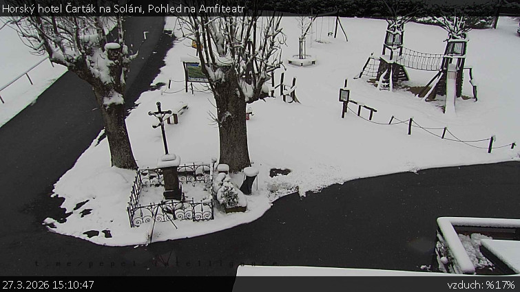 Horský hotel Čarták na Soláni - Pohled na Amfiteatr - 27.3.2026 v 15:10
