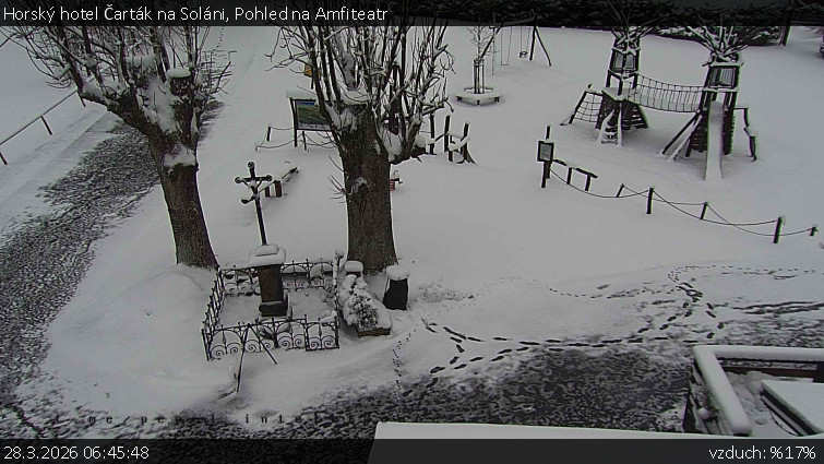 Horský hotel Čarták na Soláni - Pohled na Amfiteatr - 28.3.2026 v 06:45