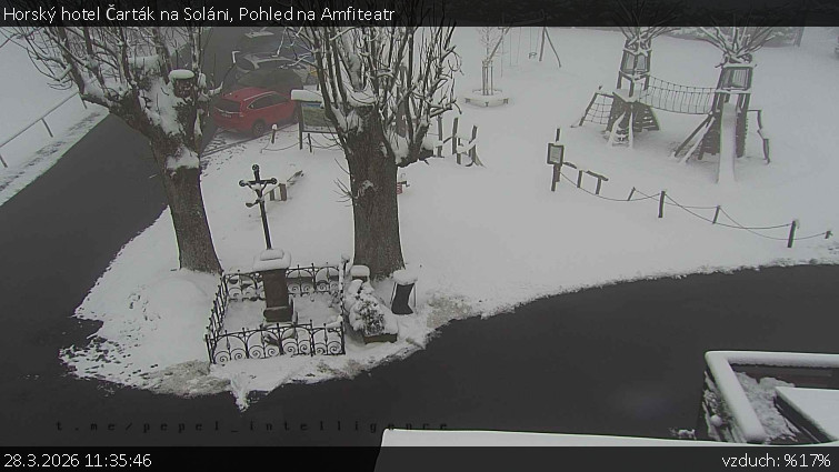 Horský hotel Čarták na Soláni - Pohled na Amfiteatr - 28.3.2026 v 11:35