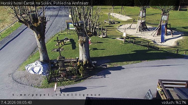 Horský hotel Čarták na Soláni - Pohled na Amfiteatr - 7.4.2026 v 08:05