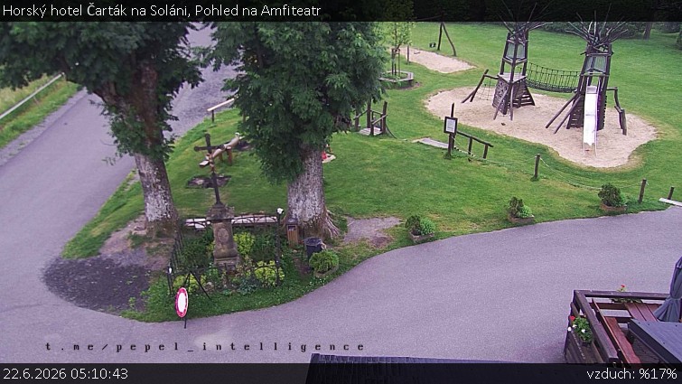 Horský hotel Čarták na Soláni - Pohled na Amfiteatr - 22.6.2026 v 05:10