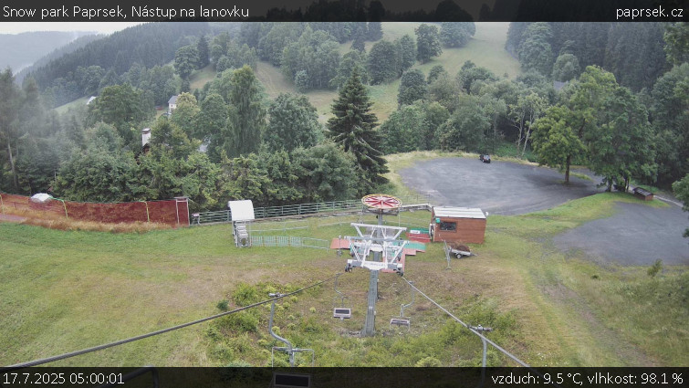 Snow park Paprsek - Nástup na lanovku - 17.7.2025 v 05:00 Snow park Paprsek - Nástup na lanovku - 17.7.2025 v 05:00