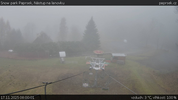 Snow park Paprsek - Nástup na lanovku - 17.11.2025 v 08:00