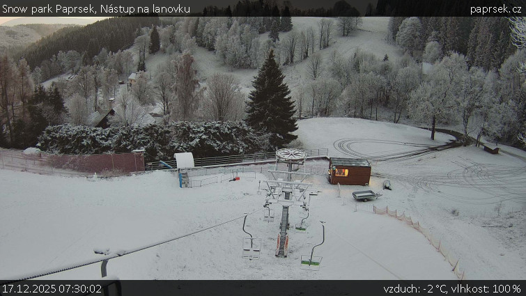 Snow park Paprsek - Nástup na lanovku - 17.12.2025 v 07:30