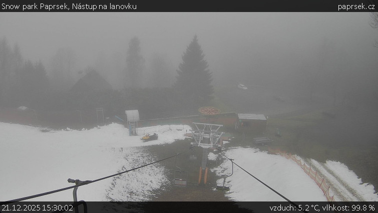 Snow park Paprsek - Nástup na lanovku - 21.12.2025 v 15:30