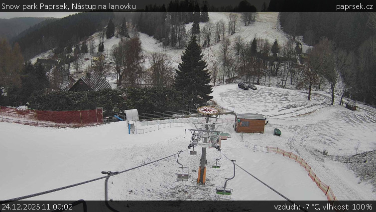 Snow park Paprsek - Nástup na lanovku - 24.12.2025 v 11:00