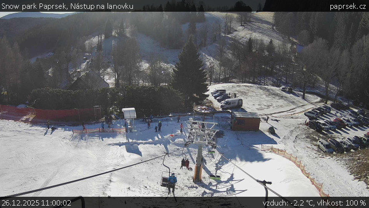 Snow park Paprsek - Nástup na lanovku - 26.12.2025 v 11:00
