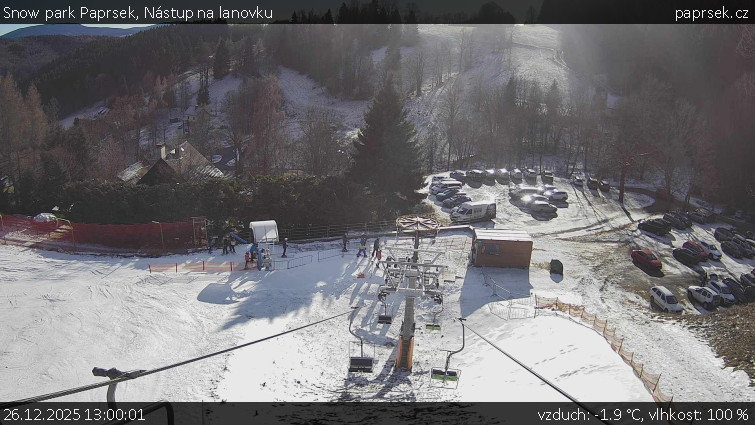 Snow park Paprsek - Nástup na lanovku - 26.12.2025 v 13:00
