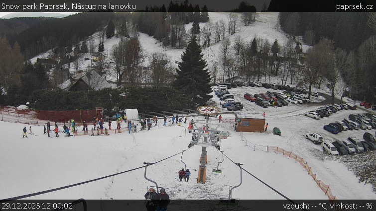 Snow park Paprsek - Nástup na lanovku - 29.12.2025 v 12:00
