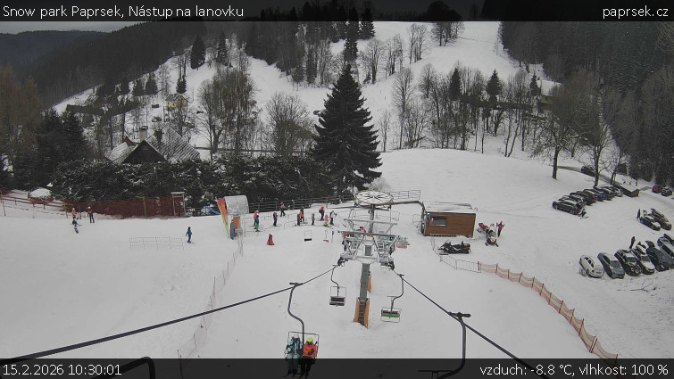 Snow park Paprsek - Nástup na lanovku - 15.2.2026 v 10:30