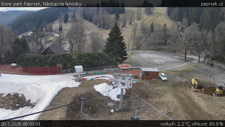 Snow park Paprsek - Nástup na lanovku - 20.3.2026 v 08:00