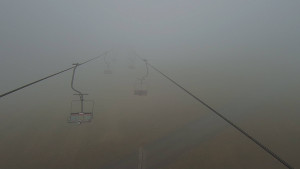 Snow park Paprsek - Lanovka - pohled nahoru - 9.11.2025 v 14:00