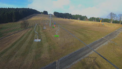 Lanovka - pohled nahoru