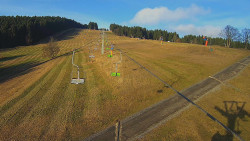 Lanovka - pohled nahoru