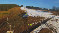 Lanovka - pohled nahoru