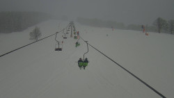 Lanovka - pohled nahoru