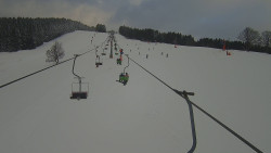 Lanovka - pohled nahoru