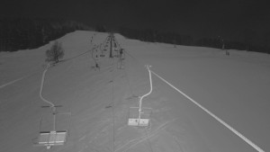Snow park Paprsek - Lanovka - pohled nahoru - 5.1.2026 v 03:00