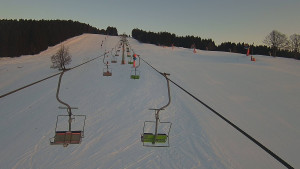 Snow park Paprsek - Lanovka - pohled nahoru - 19.1.2026 v 08:00