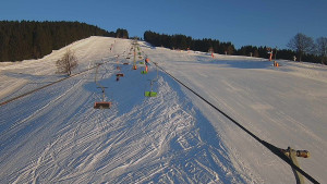 Snow park Paprsek - Lanovka - pohled nahoru - 19.1.2026 v 09:00