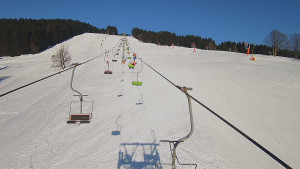 Snow park Paprsek - Lanovka - pohled nahoru - 19.1.2026 v 13:00