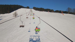 Lanovka - pohled nahoru