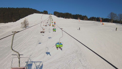 Lanovka - pohled nahoru