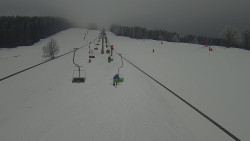 Lanovka - pohled nahoru