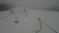 Lanovka - pohled nahoru