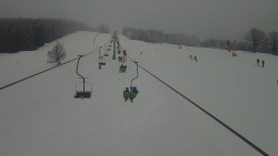 Lanovka - pohled nahoru