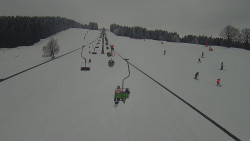 Lanovka - pohled nahoru