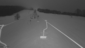 Snow park Paprsek - Lanovka - pohled nahoru - 2.2.2026 v 04:00