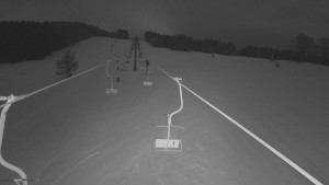 Snow park Paprsek - Lanovka - pohled nahoru - 2.2.2026 v 05:00