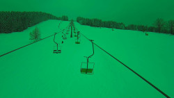 Lanovka - pohled nahoru