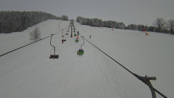 Lanovka - pohled nahoru