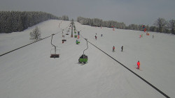 Lanovka - pohled nahoru