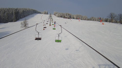 Lanovka - pohled nahoru