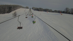 Lanovka - pohled nahoru