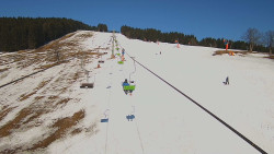 Lanovka - pohled nahoru